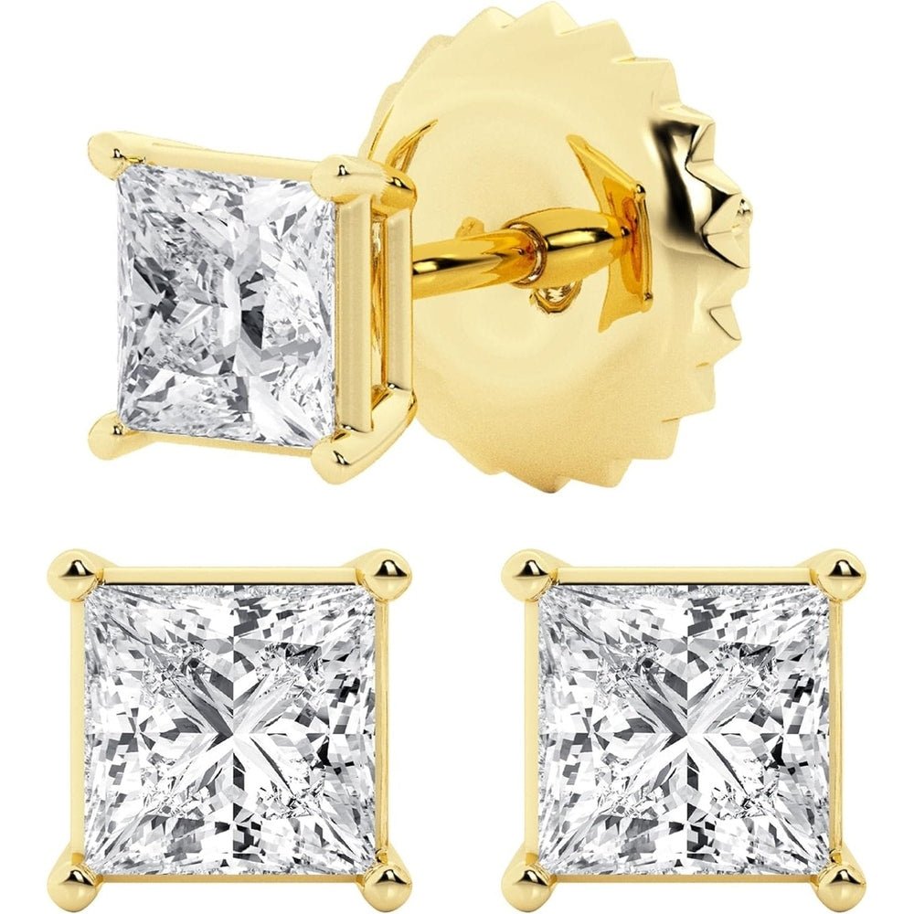 0.50–7 Carat Lab Grown Diamond Stud Earrings in 14K Gold - Future Jewelry