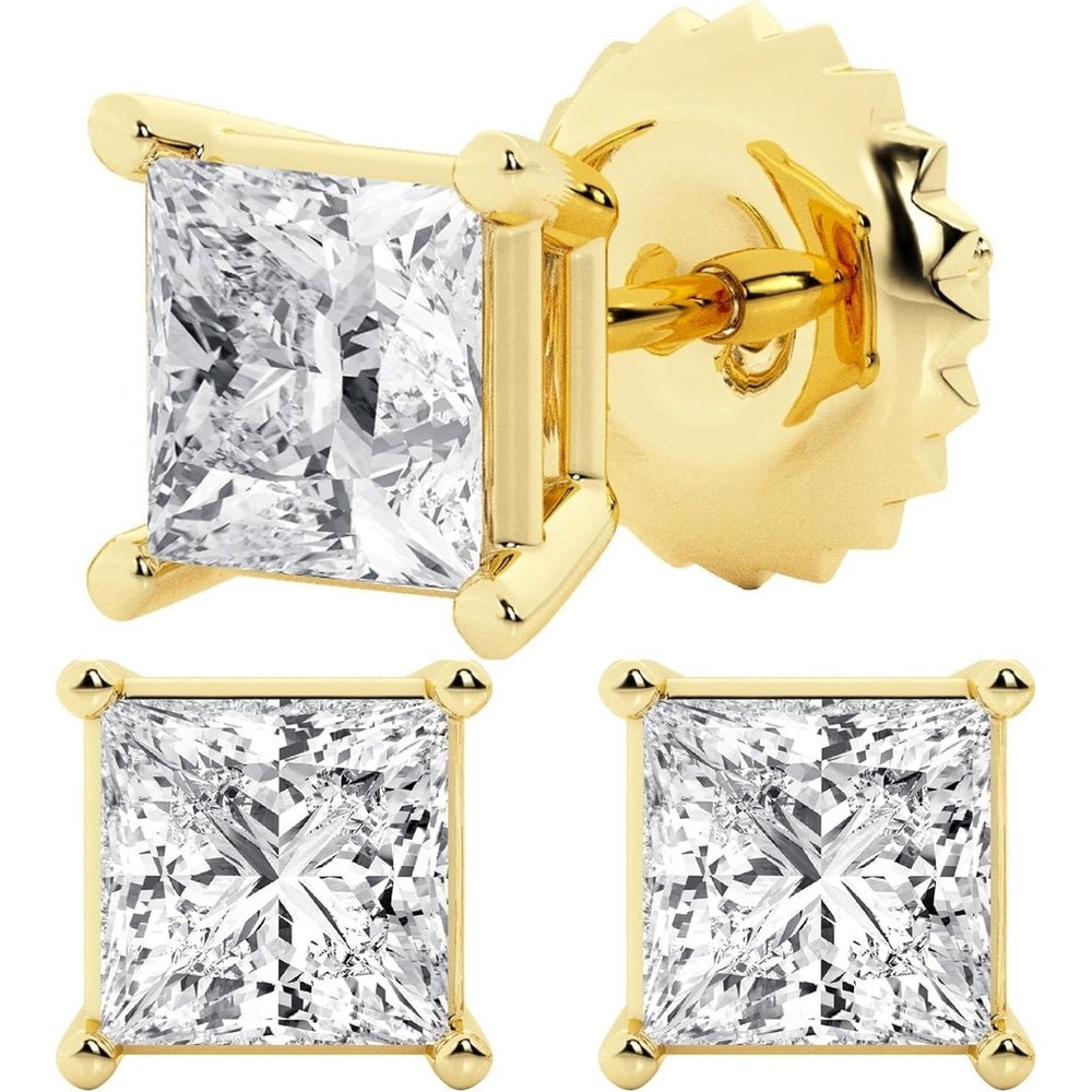 0.50–7 Carat Lab Grown Diamond Stud Earrings in 14K Gold - Future Jewelry