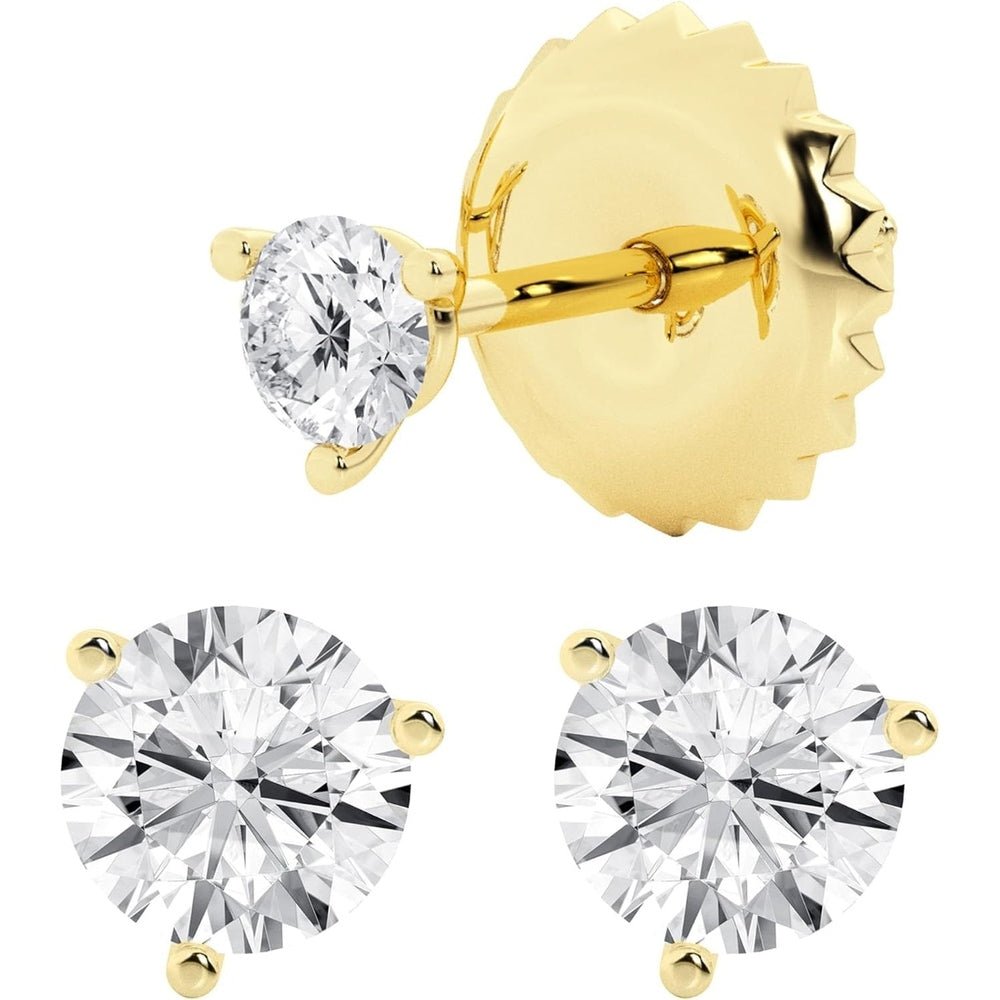0.50–7 Carat Lab Grown Diamond Stud Earrings in 14K Gold - Future Jewelry