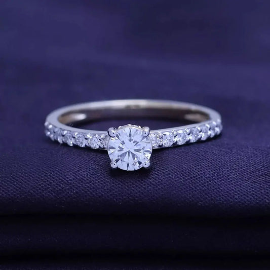 Lab Diamond Ring 0.70 Carat in 14K White Gold - Future Jewelry