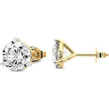 1 to 12 Carat Lab Grown Diamond Stud Earrings, 10K Gold, IGI Certified