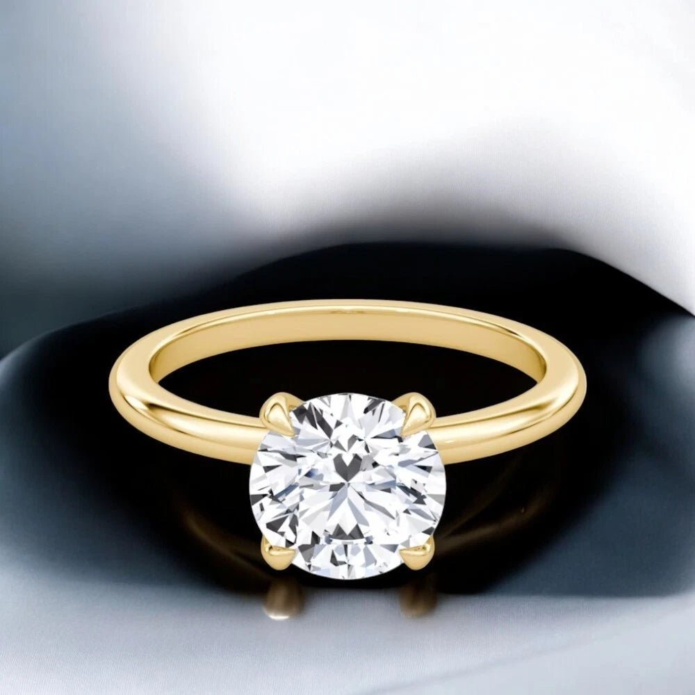 1 Carat Lab - Grown Diamond Engagement Ring in 18K Yellow Gold - Future Jewelry
