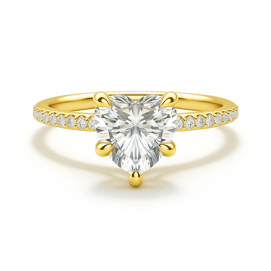 1.00 Carat Lab Grown Diamond Ring F VS2 in 14K Rose Gold - Future Jewelry