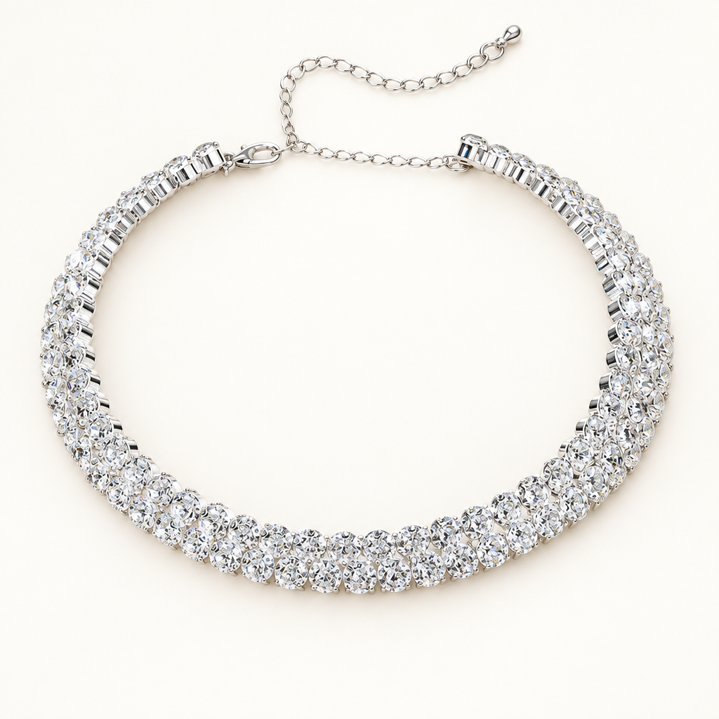 10 Carat Lab Grown Diamond Necklace in 14K White Gold - Future Jewelry