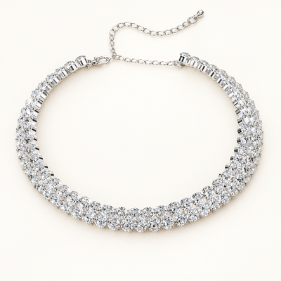 10 Carat Lab Grown Diamond Necklace, 14K White Gold, IGI Certified