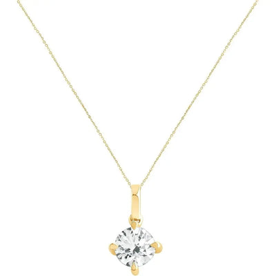 1 Carat Lab Grown Diamond Solitaire Pendant Necklace