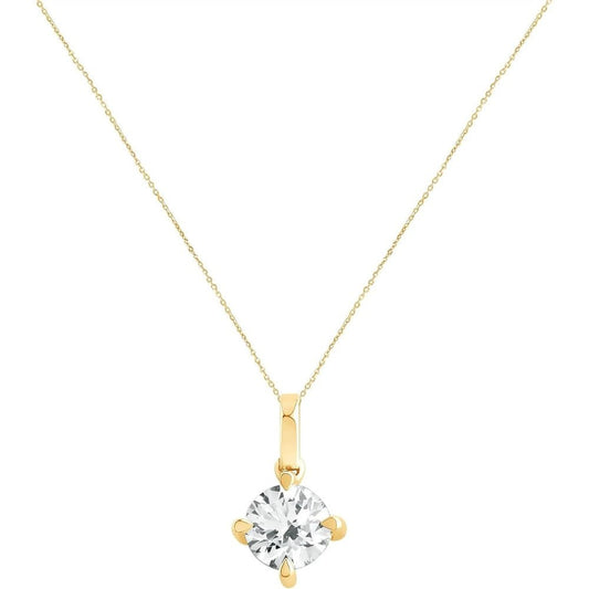 1.00 Carat Lab Grown Diamond Solitaire Pendant Necklace - Future Jewelry