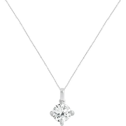 1.00 Carat Lab Grown Diamond Solitaire Pendant Necklace - Future Jewelry