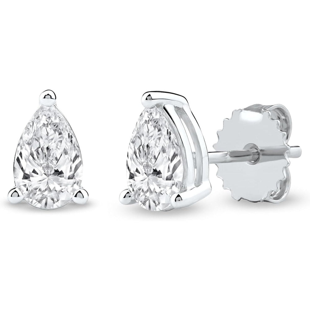 1.00 Carat Lab Grown Diamond Solitaire Stud Earrings - Future Jewelry