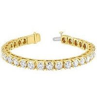 1.00 Carat Round Diamond Tennis Bracelets for Women | Flash - plated Sterling Silver Bracelet | Fine Jewelry for Her | Gift Box Included (White, Yellow, Rose Gold)… - Future Jewelry