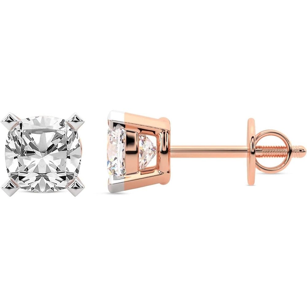 1–12 Carat Lab Grown Diamond Stud Earrings in 14K Gold - Future Jewelry