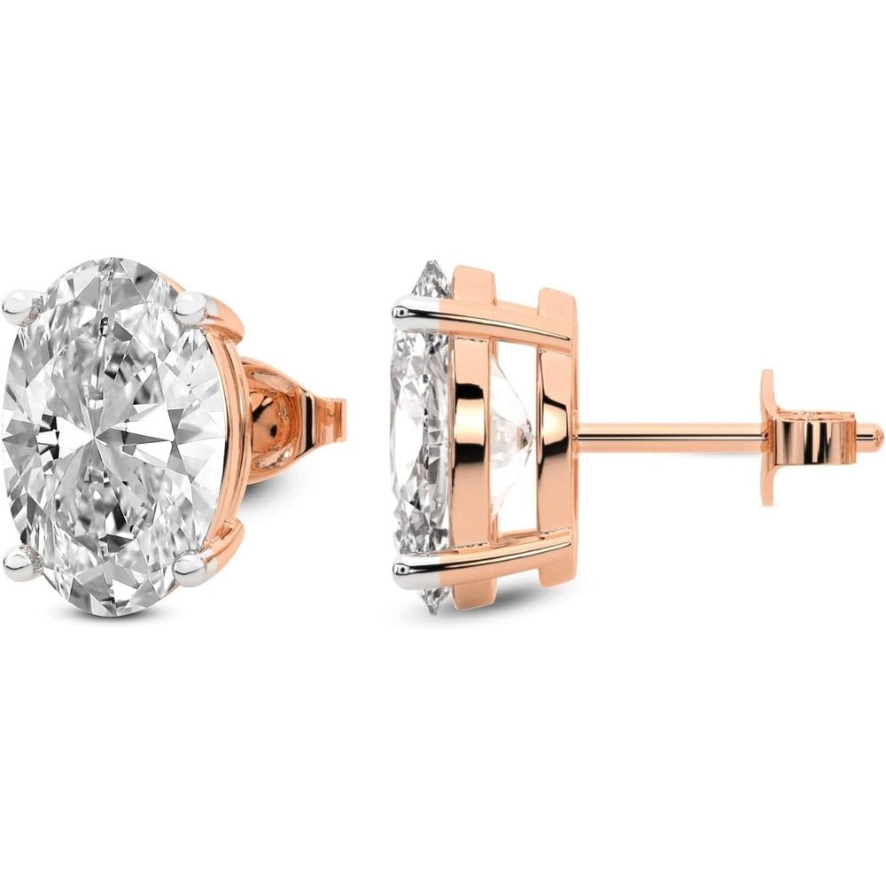 1–12 Carat Lab Grown Diamond Stud Earrings in 14K Gold - Future Jewelry