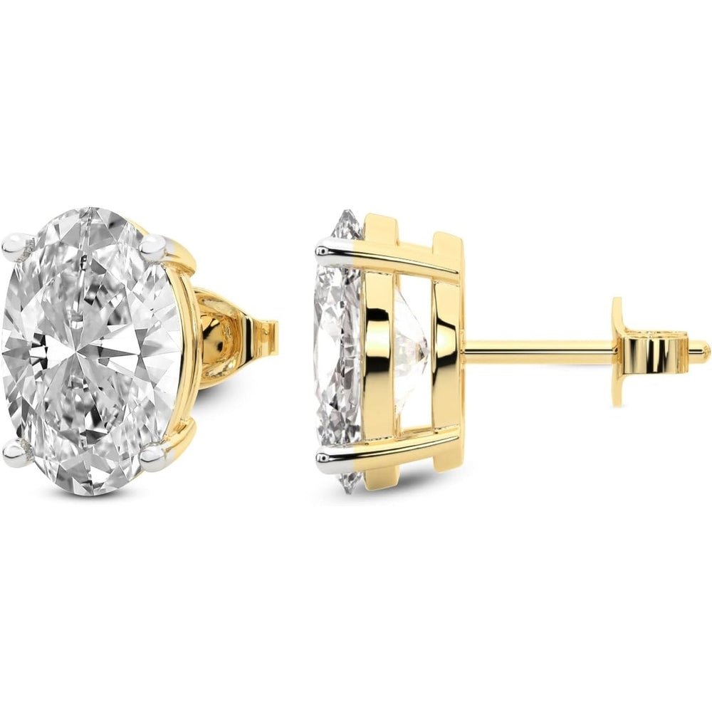1–12 Carat Lab Grown Diamond Stud Earrings in 14K Gold - Future Jewelry
