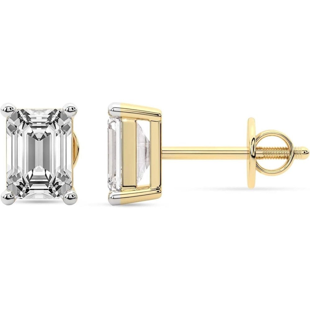 1–12 Carat Lab Grown Diamond Stud Earrings in 14K Gold - Future Jewelry