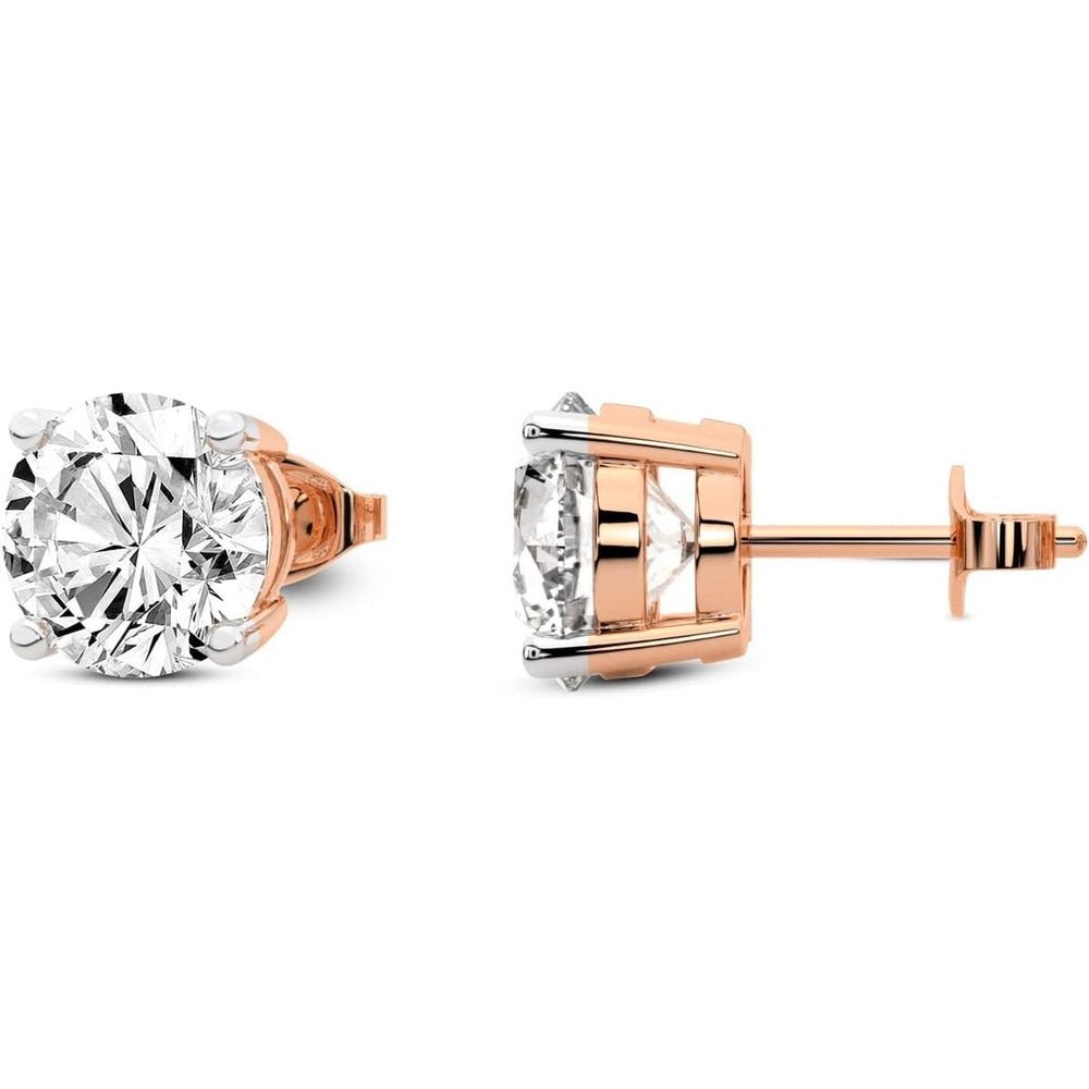 1–12 Carat Lab Grown Diamond Stud Earrings in 14K Gold - Future Jewelry