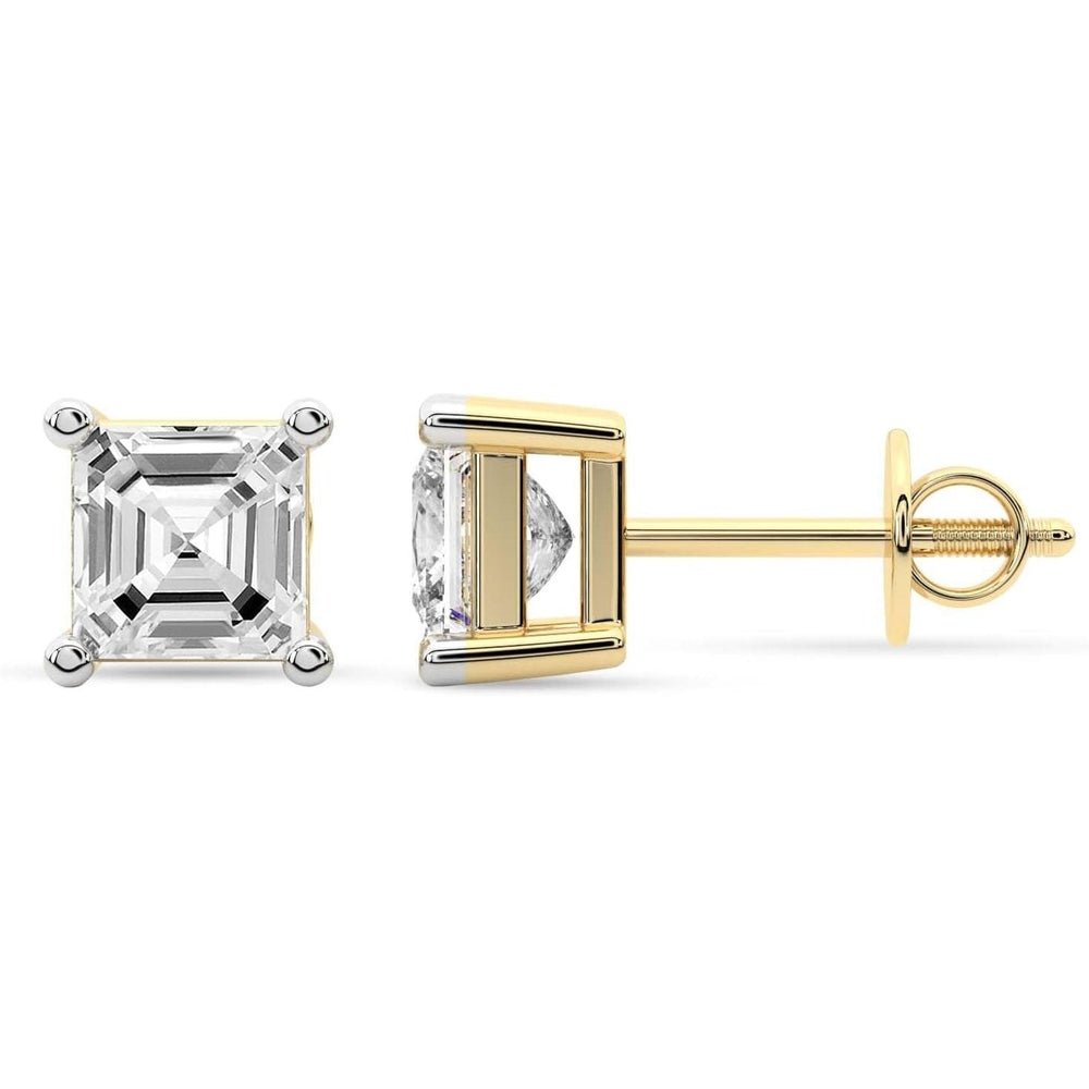 1–12 Carat Lab Grown Diamond Stud Earrings in 14K Gold - Future Jewelry