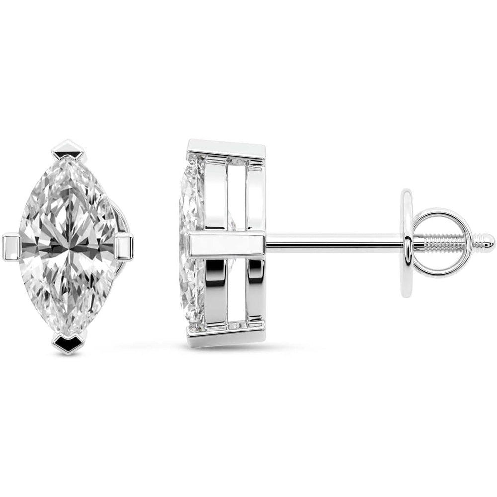 1–12 Carat Lab Grown Diamond Stud Earrings in 14K Gold - Future Jewelry