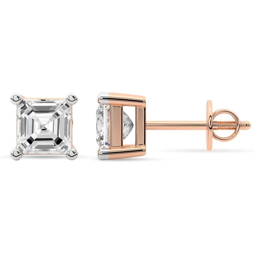 1–12 Carat Lab Grown Diamond Stud Earrings in 14K Gold - Future Jewelry
