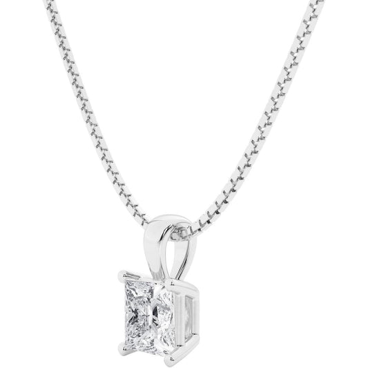1/2 Carat - 3 Carat IGI CERTIFIED Lab Grown Diamond Pendant Necklace In 14K White Gold Or Yellow Gold - Future Jewelry