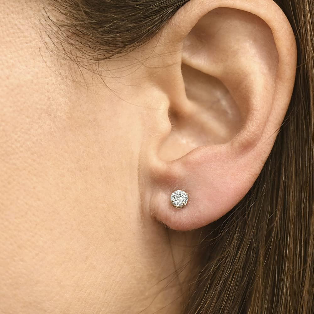 1/2 Carat Lab Grown Diamond Stud Earrings in 14K Gold - Future Jewelry