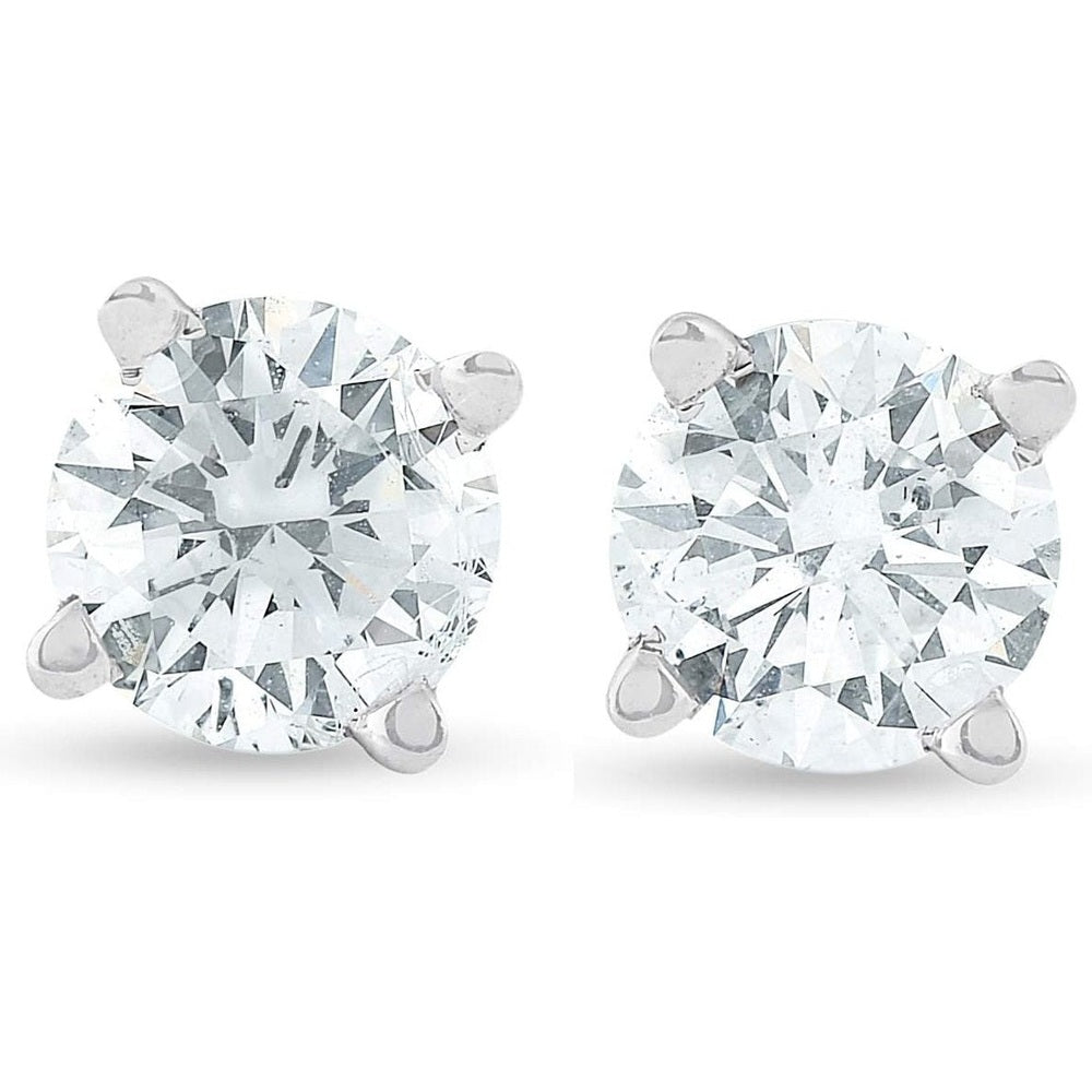 1/2 Carat Lab Grown Diamond Stud Earrings in 14K Gold - Future Jewelry