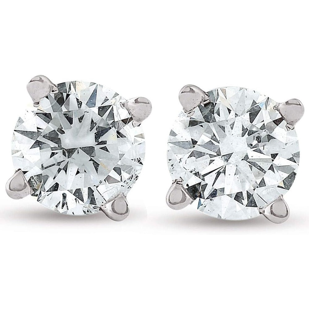 1/2 Carat Lab Grown Diamond Stud Earrings in 14K Gold - Future Jewelry