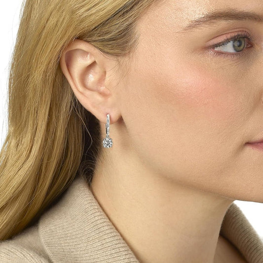 1/2 to 4 Carat Lab Grown Diamond Huggie Hoop Earrings for Women I 14k Gold Earrings (G - H, VS1 - VS2, 0.50 to 4.00 cttw) Dangling Drop I Brilliant Cut Diamond Hoops by Carbon Atelier - Future Jewelry