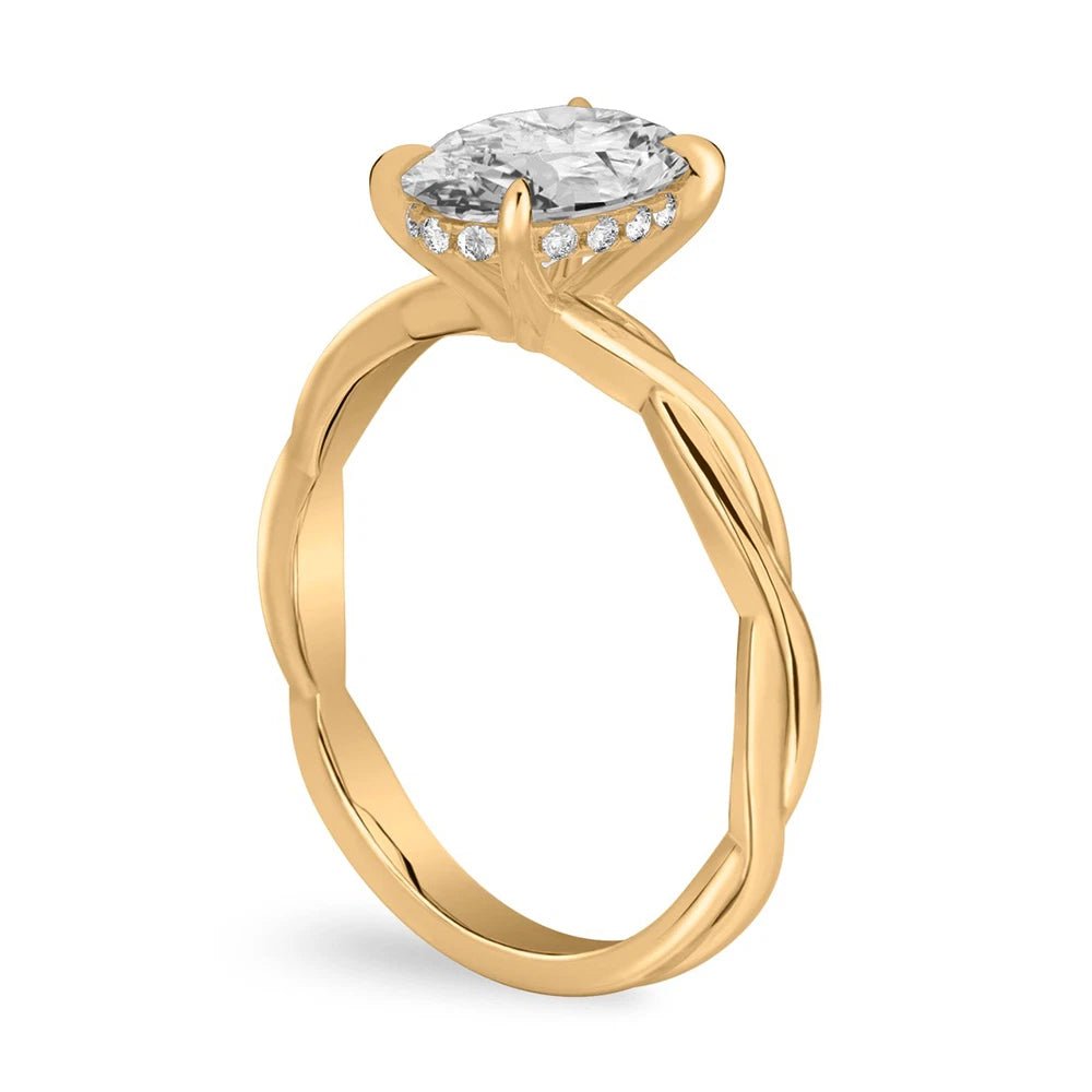 1.20 Carat Lab Grown Diamond Ring in 18K Yellow Gold - Future Jewelry