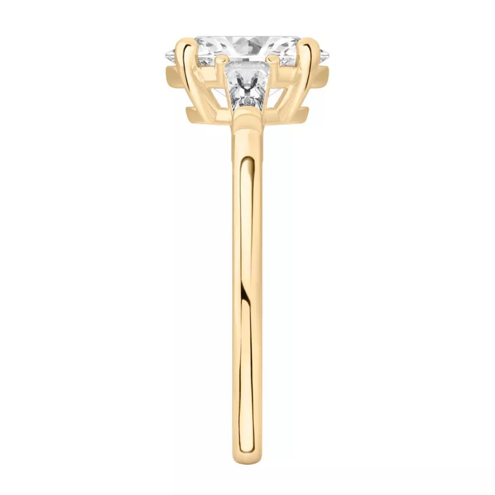 1.30 Carat Lab Grown Diamond Ring in 14K Yellow Gold - Future Jewelry