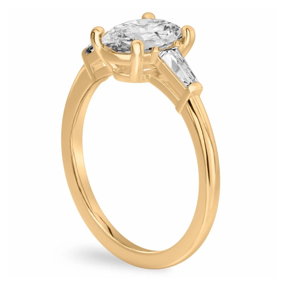 1.30 Carat Lab Grown Diamond Ring in 14K Yellow Gold - Future Jewelry