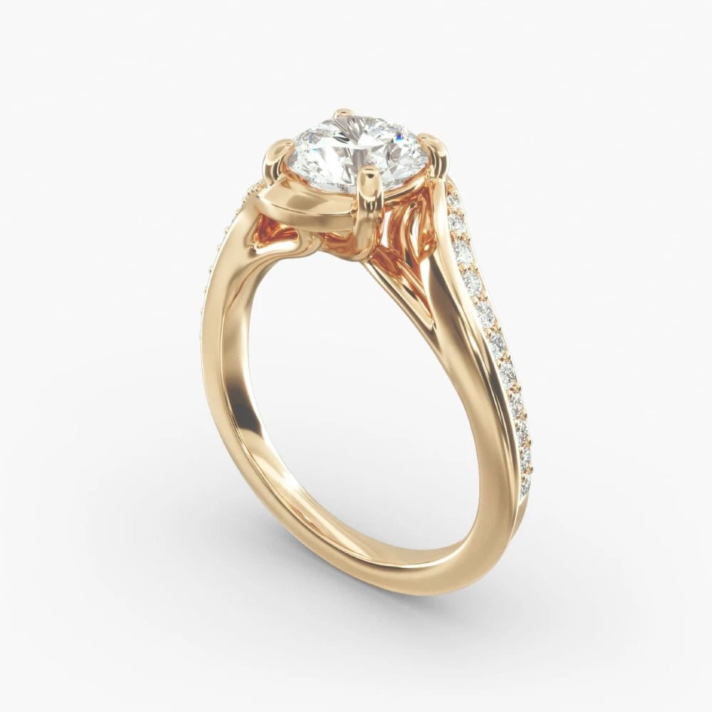 1.30 Carat Lab Grown Diamond Ring in 18k Yellow Gold - Future Jewelry