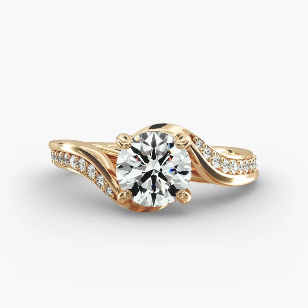 1.30 Carat Lab Grown Diamond Ring in 18k Yellow Gold - Future Jewelry