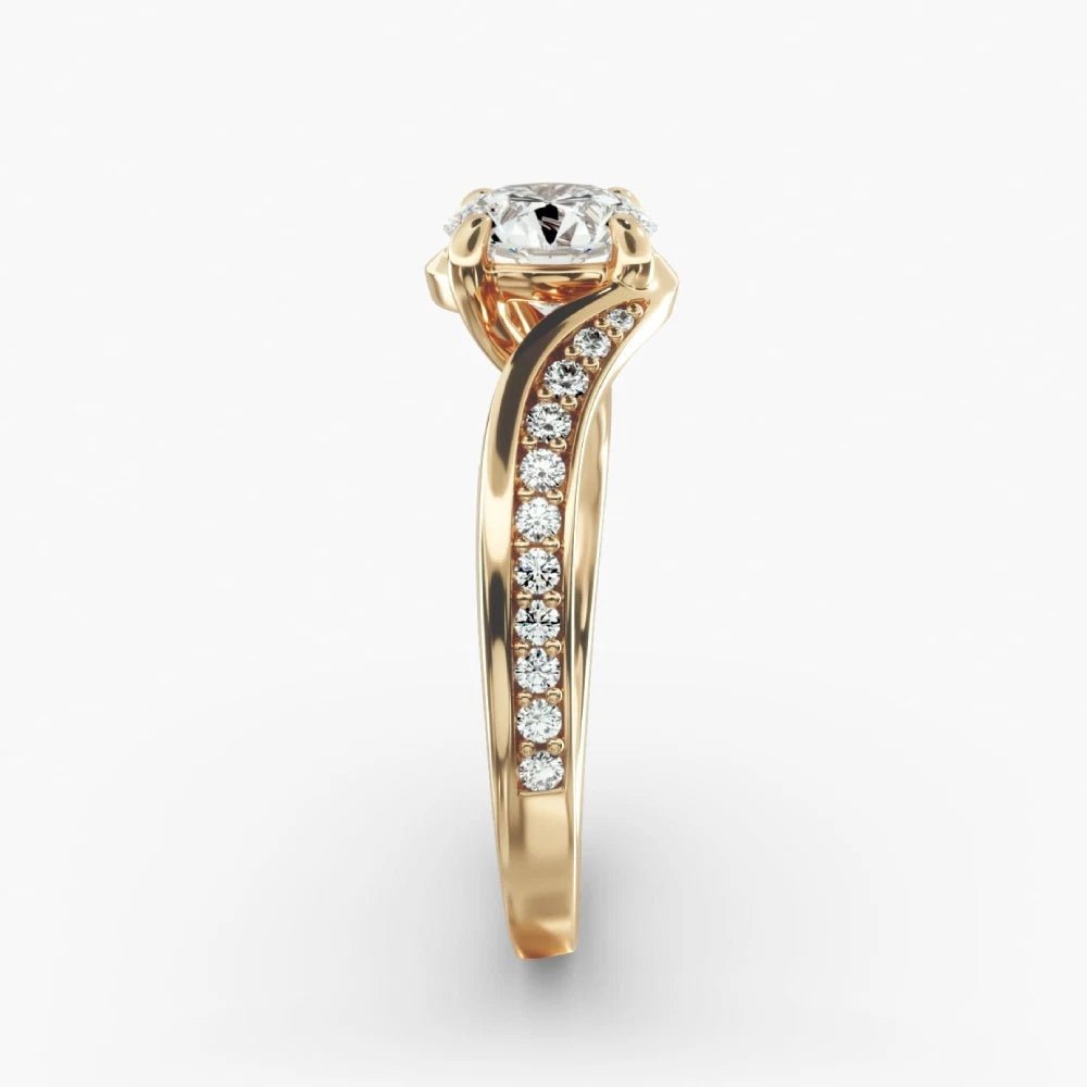 1.30 Carat Lab Grown Diamond Ring in 18k Yellow Gold - Future Jewelry