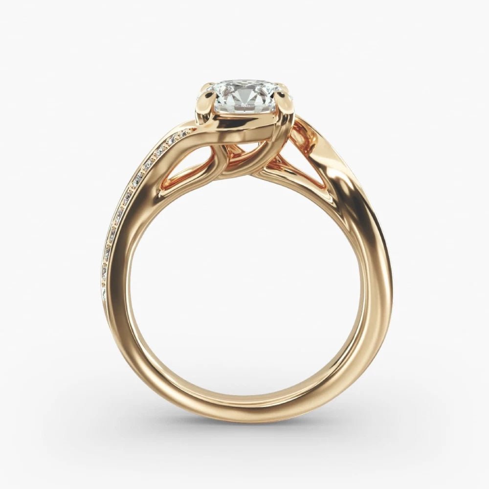 1.30 Carat Lab Grown Diamond Ring in 18k Yellow Gold - Future Jewelry