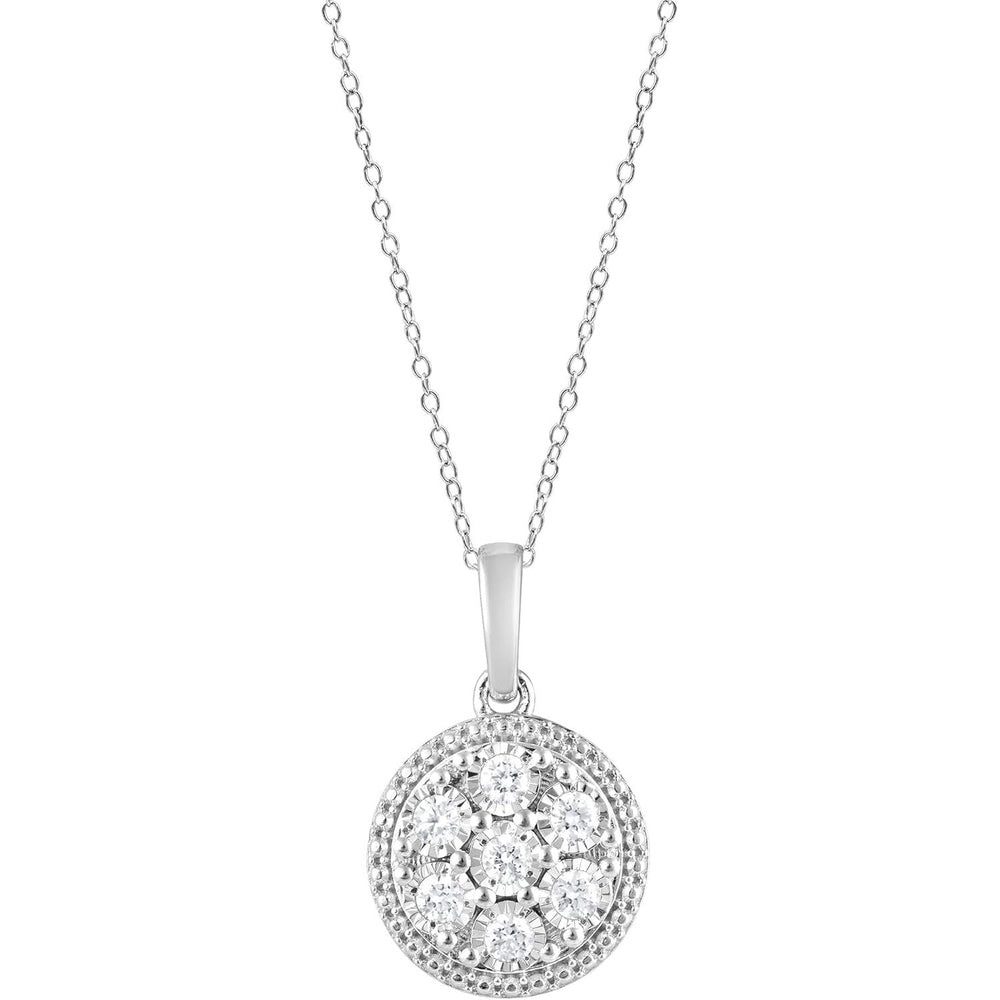 1/4 Carat Diamond Cluster Necklaces for Women | Round Lab - Grown Diamond Pendant |Fine Jewelry for Her - Future Jewelry