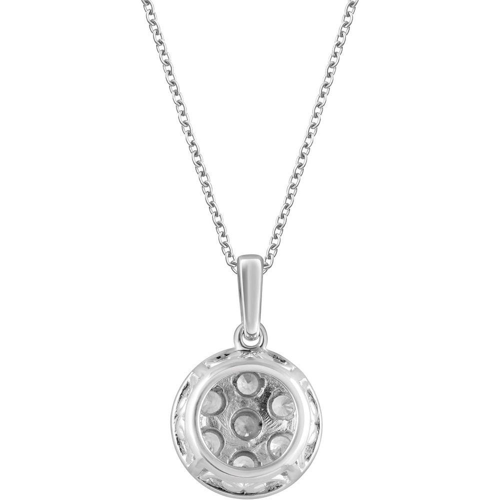 1/4 Carat Diamond Cluster Necklaces for Women | Round Lab - Grown Diamond Pendant |Fine Jewelry for Her - Future Jewelry