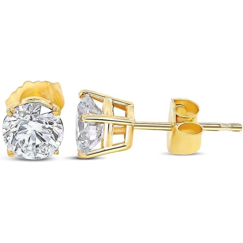 1/4–3 Carat Lab Grown Diamond Stud Earrings in 14K Gold - Future Jewelry