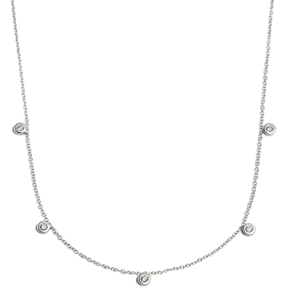 14k Solid Gold Diamond Solitaire Necklace Series,No fading, No allergies, Non gold - plating,Lab grown Diamond, DEF VS~VVS, Classic,Lobster buckle - Future Jewelry