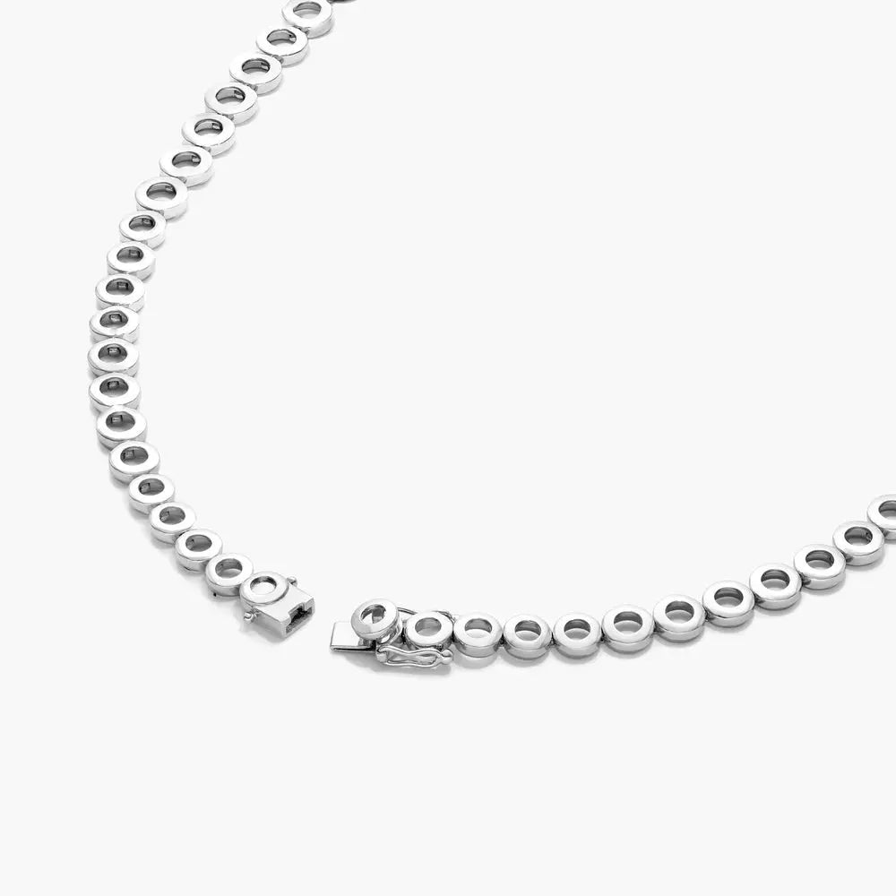 14K White Gold Lab-Grown Diamond Necklace | 5.10 Carats, F-G Color, VS2-SI1 Clarity