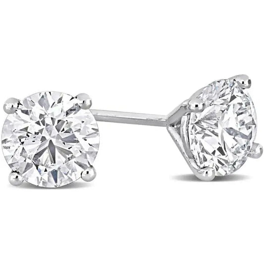 1–5 Carat Lab Grown Diamond Stud Earrings – 4 Prong Set - Future Jewelry