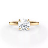 1.50 Carat Round Lab Grown Diamond Ring, 14K or 18K Gold