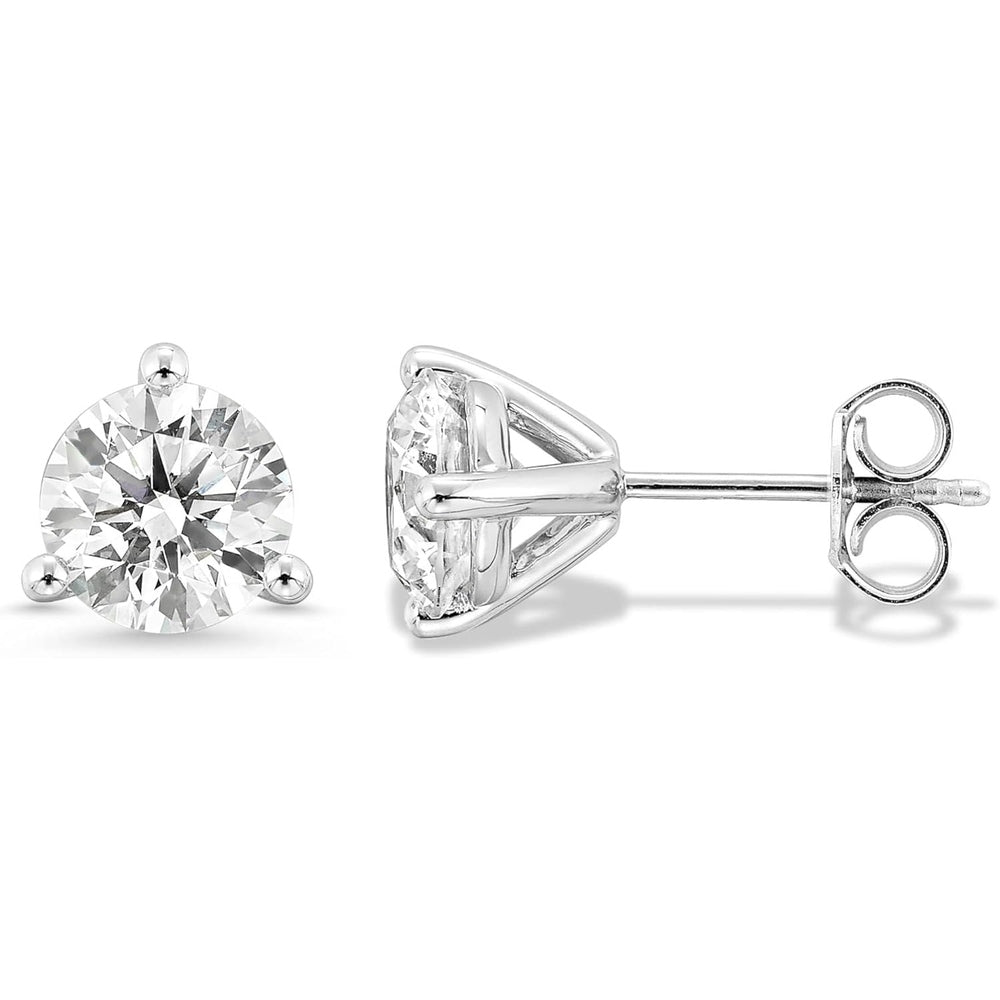 1.5–4 Carat Lab Grown Diamond Stud Earrings in 14K Gold - Future Jewelry