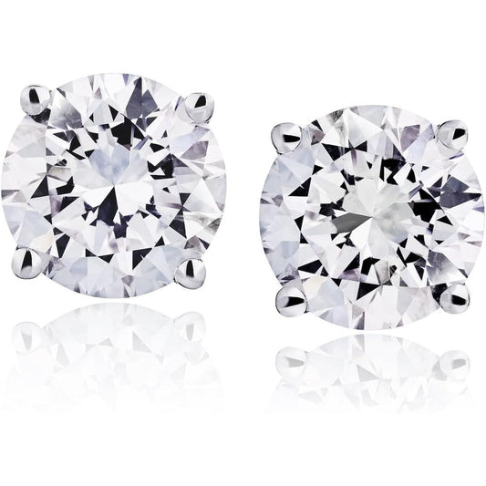 1–6 Carat Lab Grown Diamond Stud Earrings 4 - Prong Set - Future Jewelry