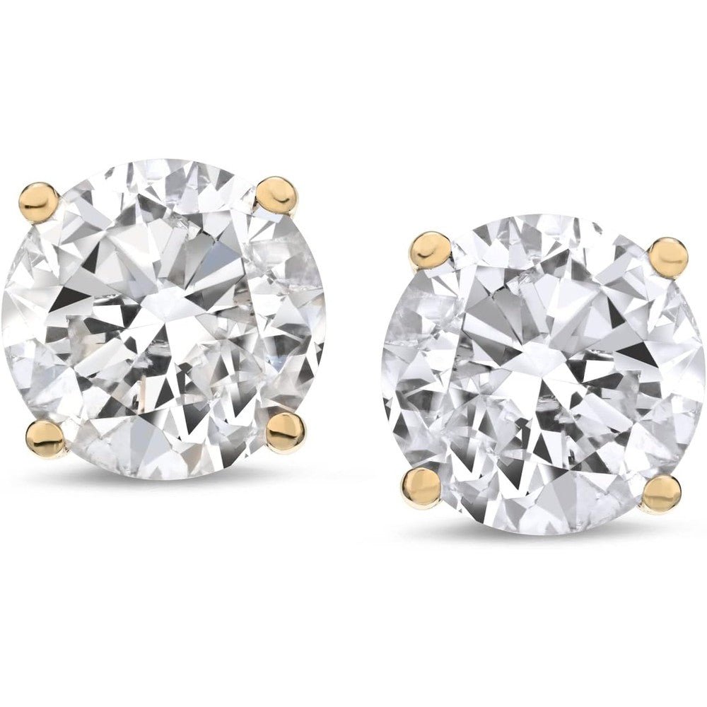 1–6 Carat Lab Grown Diamond Stud Earrings 4 - Prong Set - Future Jewelry