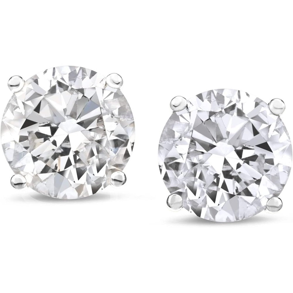 1–6 Carat Lab Grown Diamond Stud Earrings 4 - Prong Set - Future Jewelry