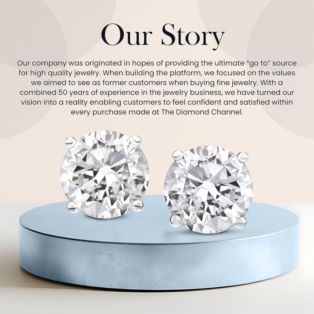 1–6 Carat Lab Grown Diamond Stud Earrings in 14K Gold - Future Jewelry