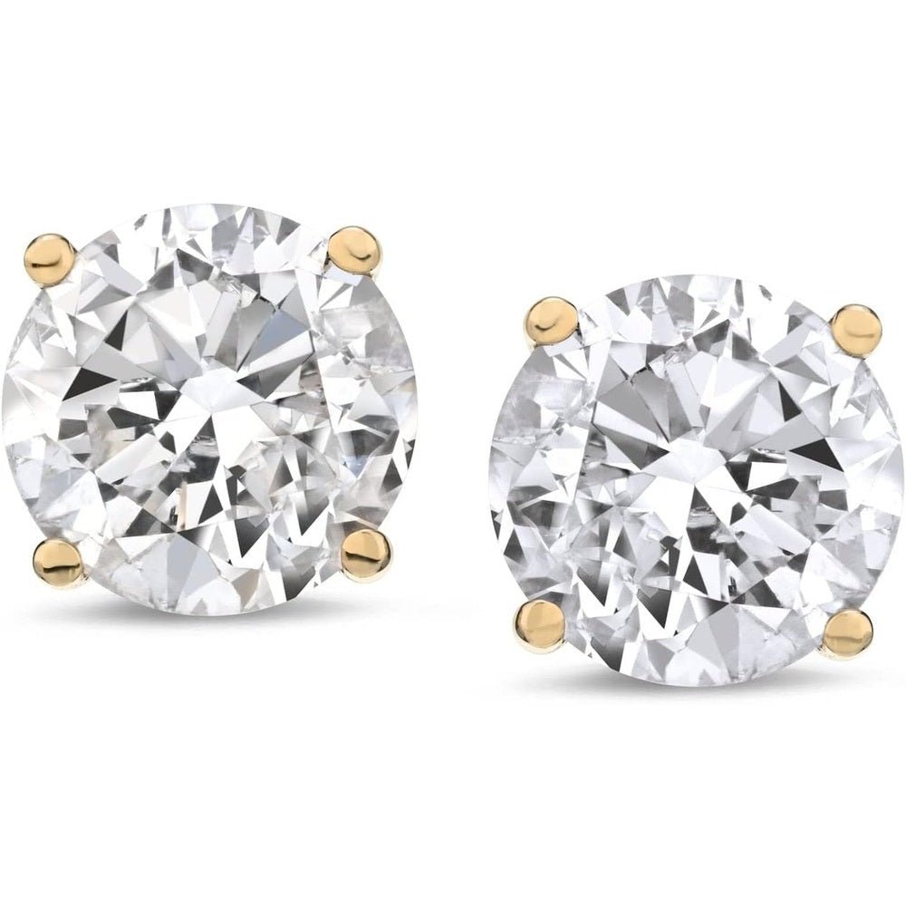 1–6 Carat Lab Grown Diamond Stud Earrings in 14K Gold - Future Jewelry