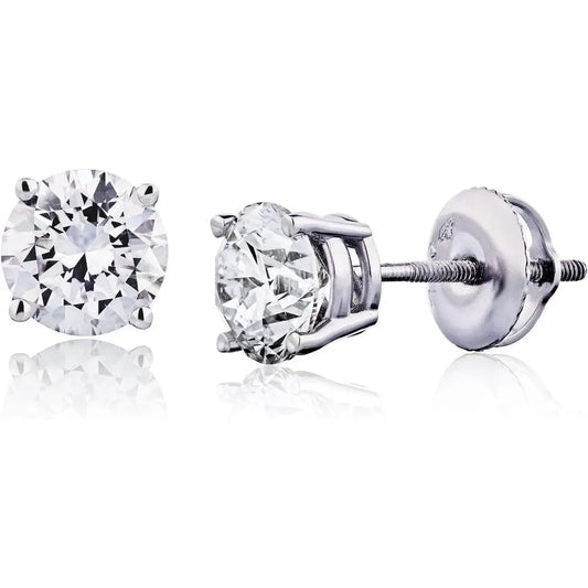 1–6 Carat Lab Grown Diamond Stud Earrings in 14K Gold - Future Jewelry