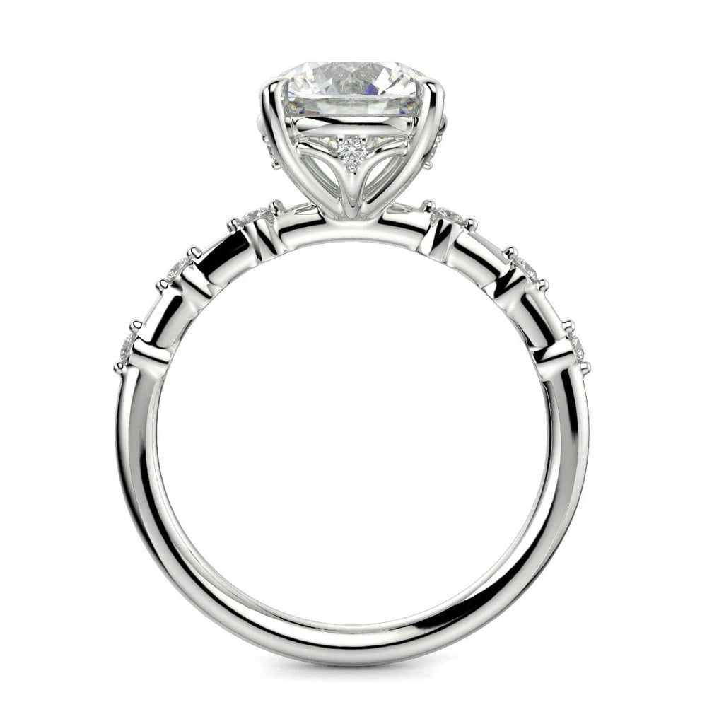 1.70 Carat Round Diamond Ring VS1 D 14K White Gold - Future Jewelry