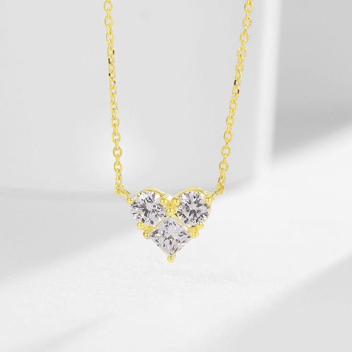 18K Gold Lab Grown Diamond Heart Pendant Necklace - Future Jewelry